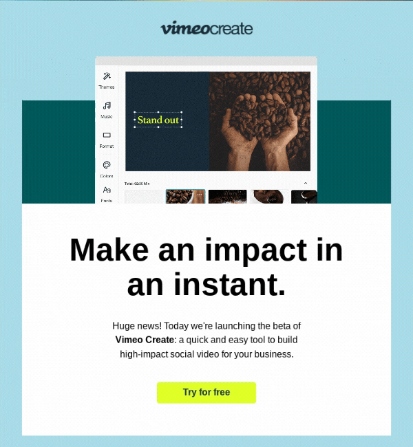 Como criar um gif no aplicativo do Vimeo para o Salesforce